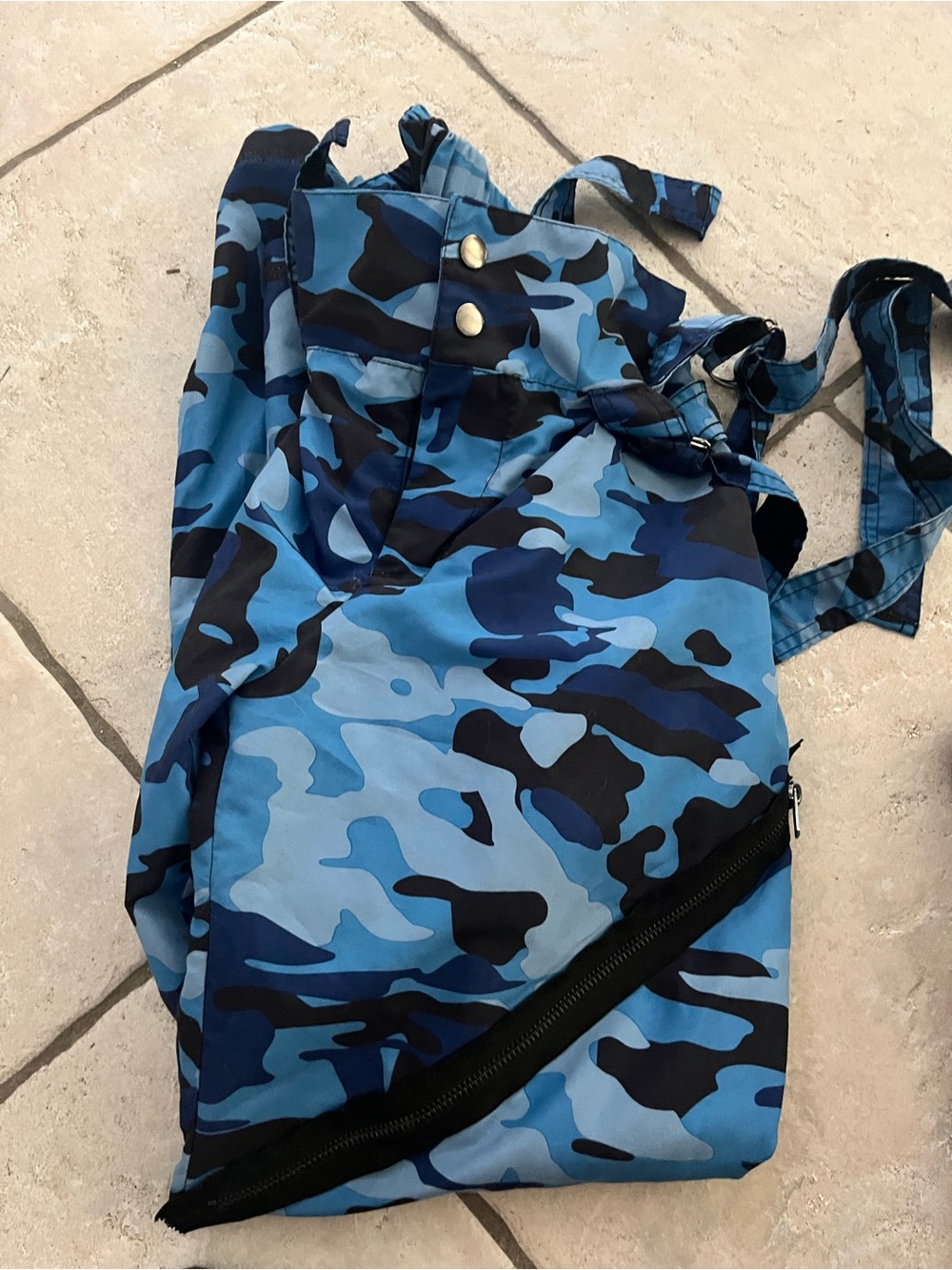 Blue Camo Cargo Pants Size Small